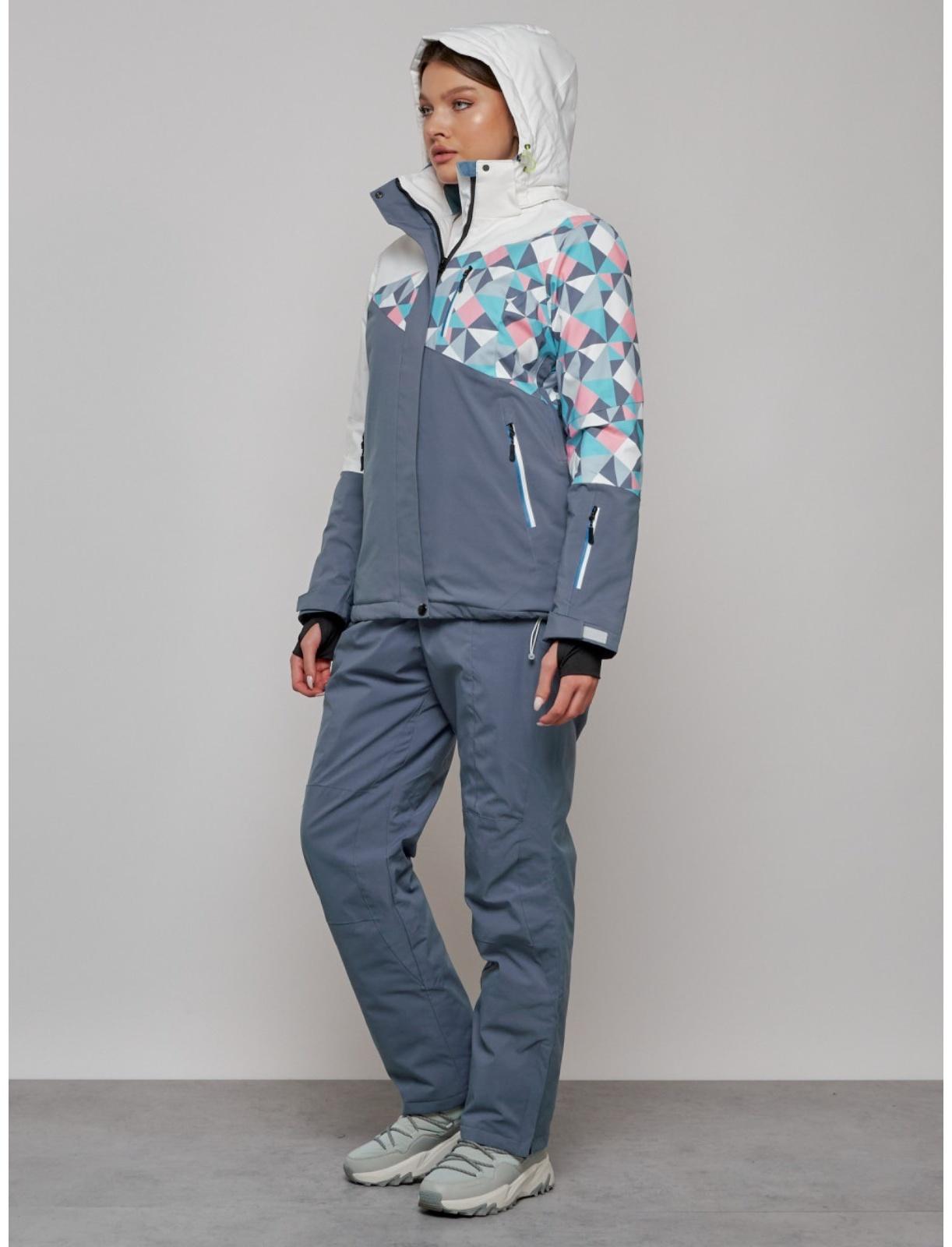 Костюм горнолыжный женский, размер 48, цвет белый