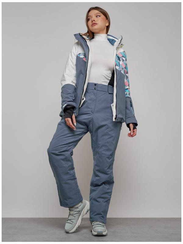 Костюм горнолыжный женский, размер 48, цвет белый