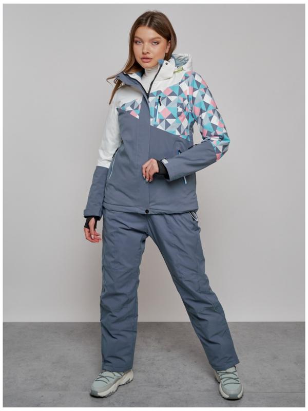 Костюм горнолыжный женский, размер 48, цвет белый