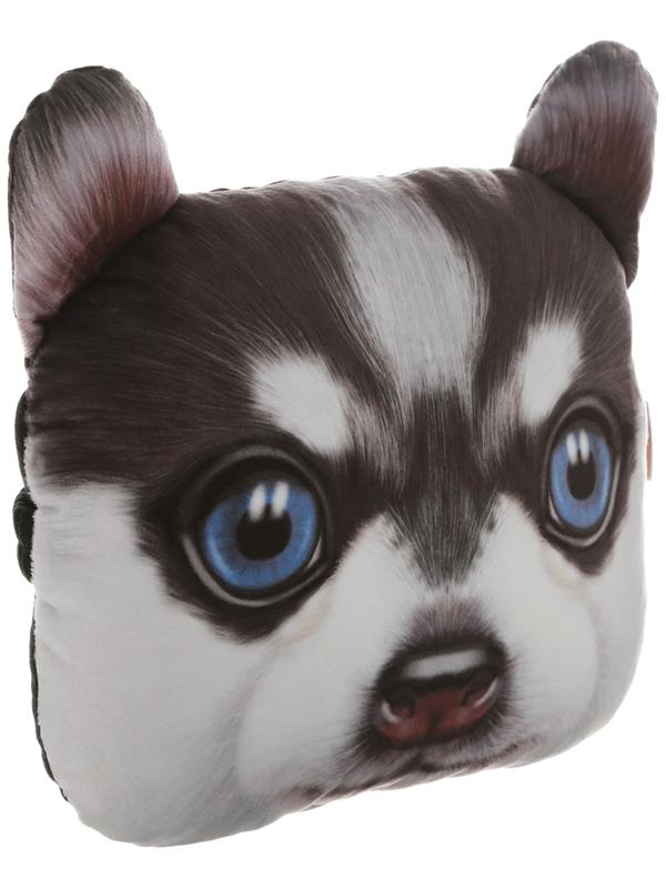 Подушка на подголовник МАТЕХ ANIMALS LINE, Хаски 30 х 25 х 10 см, коричневый, белый