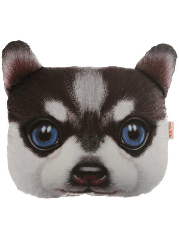 Подушка на подголовник МАТЕХ ANIMALS LINE, Хаски 30 х 25 х 10 см, коричневый, белый