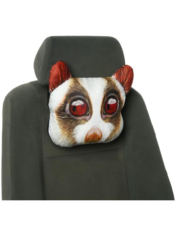 Подушка на подголовник МАТЕХ ANIMALS LINE, Лорис, 30 х 25 х 10 см, белый, песочный