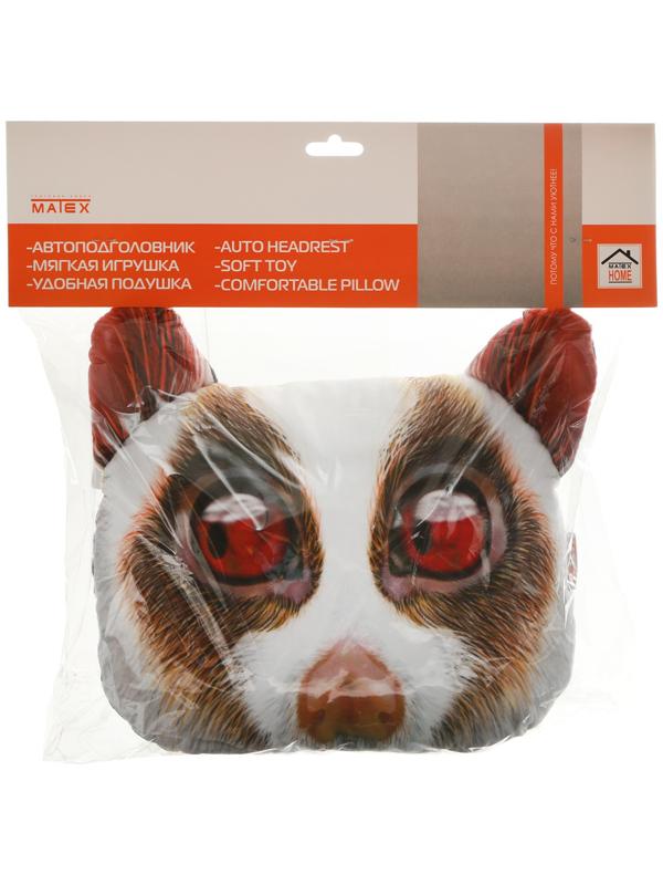 Подушка на подголовник МАТЕХ ANIMALS LINE, Лорис, 30 х 25 х 10 см, белый, песочный