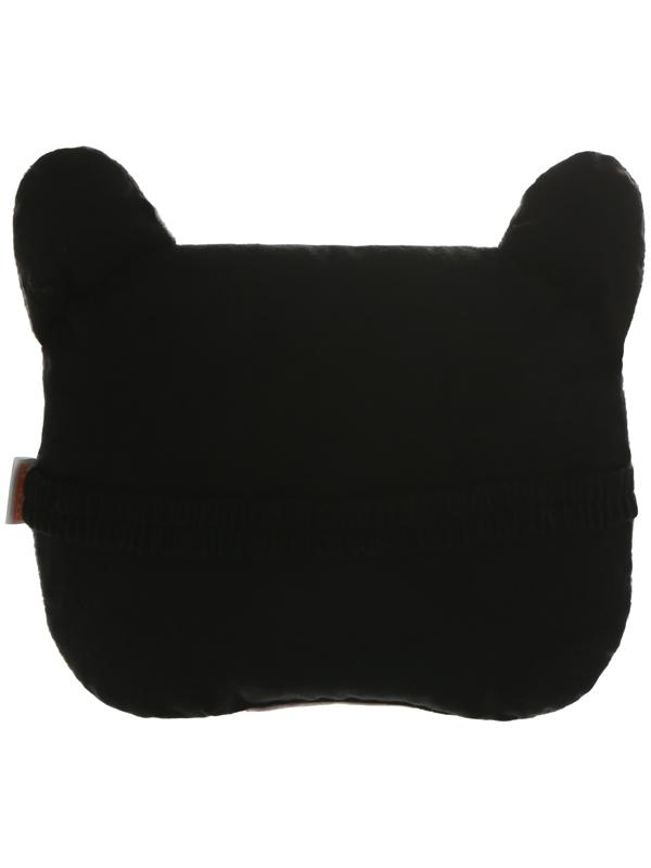 Подушка на подголовник МАТЕХ ANIMALS LINE, Кот, красные глаза, 30 х 25 х 10 см, серый