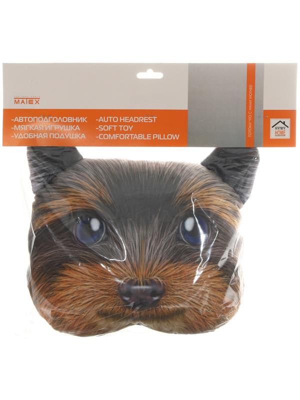 Подушка на подголовник МАТЕХ ANIMALS LINE, Йорик, 30 х 25 х 10 см, коричневый, серый