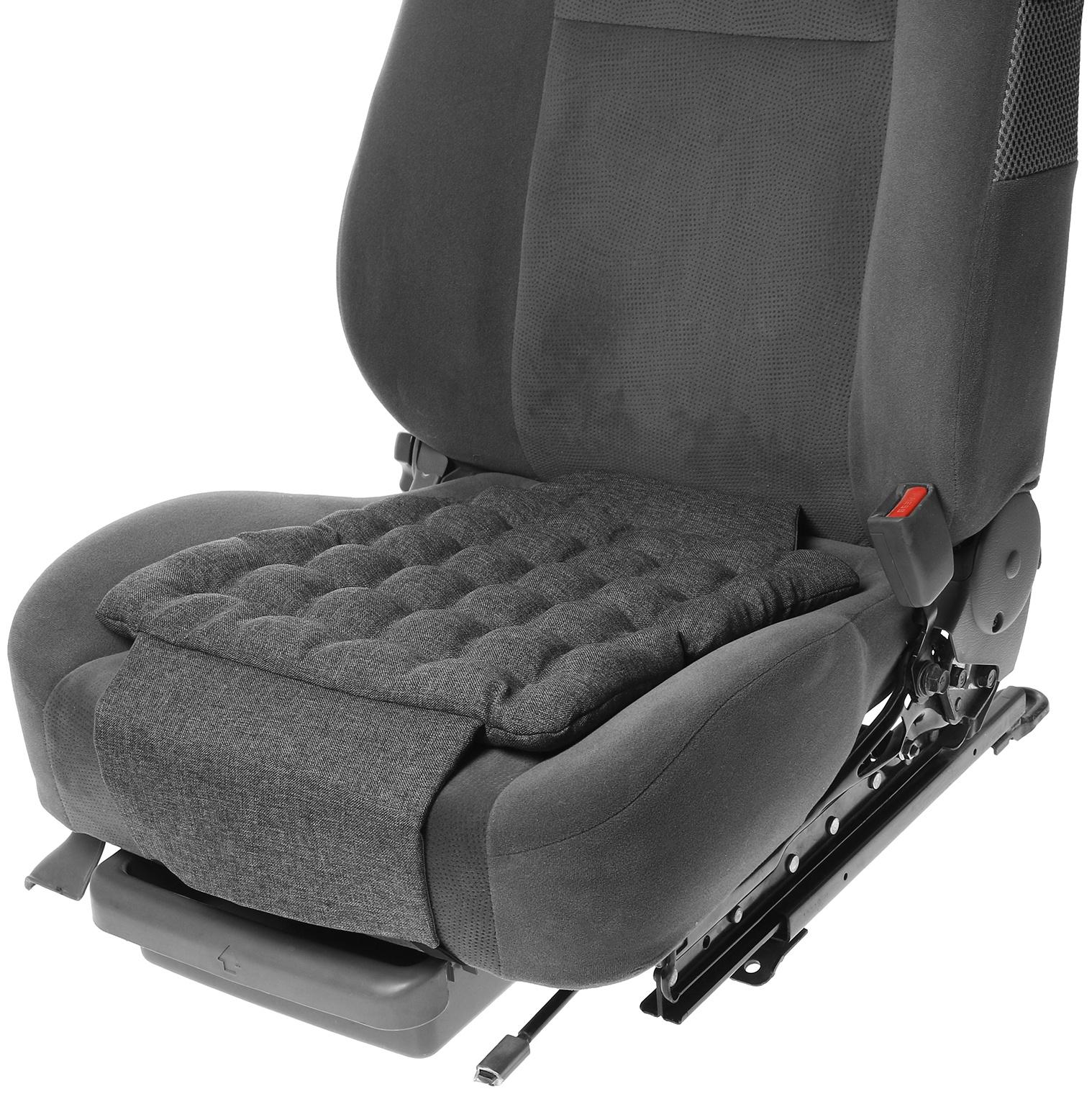 Подушка автомобильная МАТЕХ ECOLOGY LINE, 40 х 40 х 5 см, лузга гречихи, темно-серый