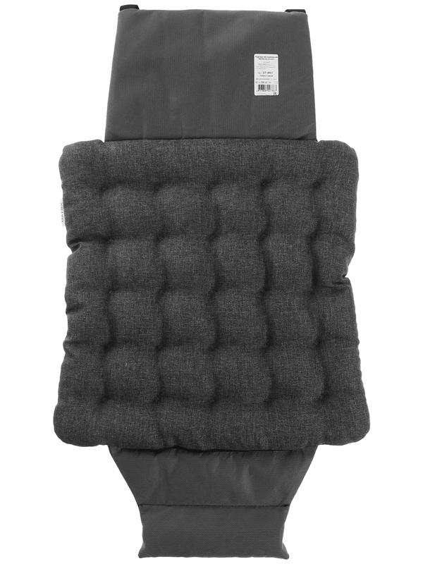 Подушка автомобильная МАТЕХ ECOLOGY LINE, 40 х 40 х 5 см, лузга гречихи, темно-серый