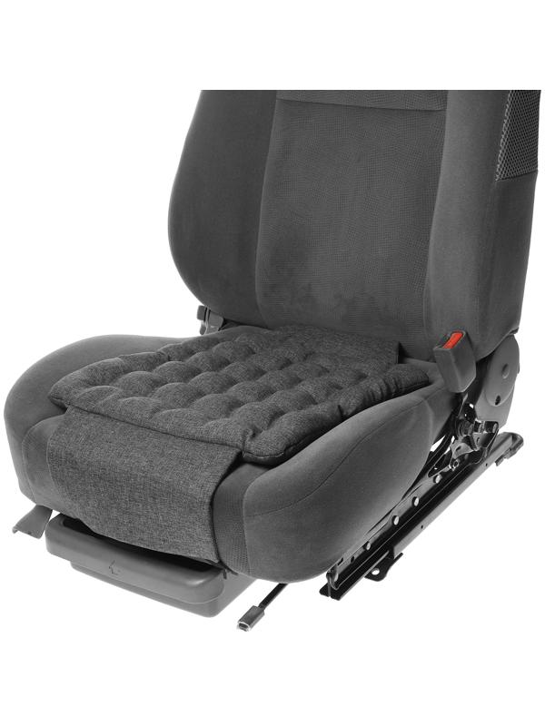 Подушка автомобильная МАТЕХ ECOLOGY LINE, 40 х 40 х 5 см, лузга гречихи, темно-серый