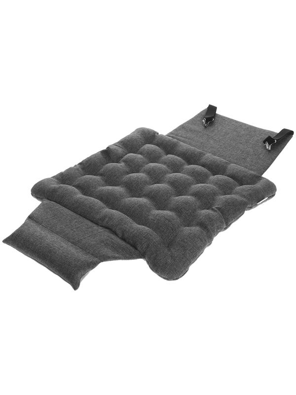 Подушка автомобильная МАТЕХ ECOLOGY LINE, 40 х 40 х 5 см, лузга гречихи, темно-серый