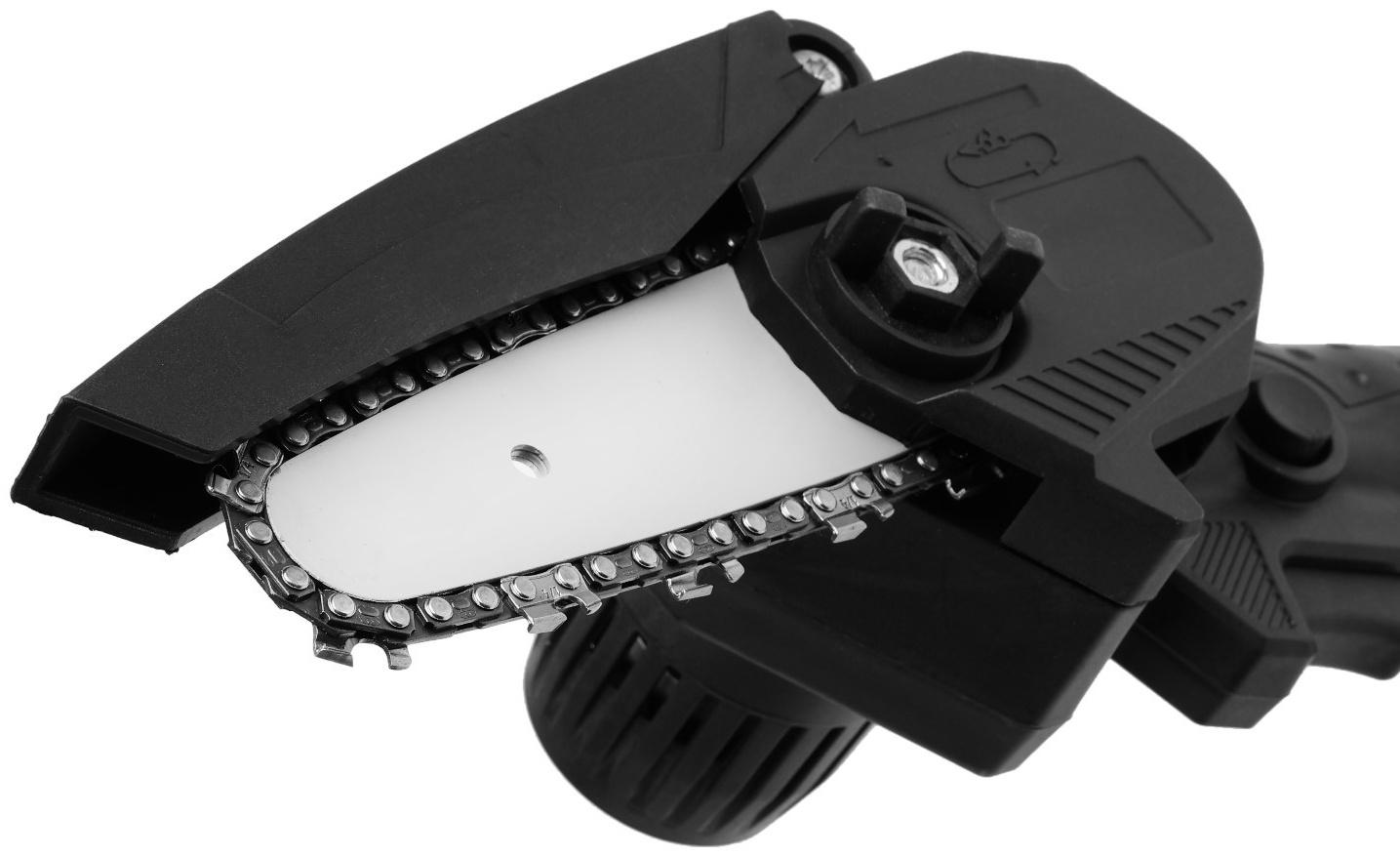 Пила цепная аккумуляторная ТУНДРА, 24 В, 1.2 Ач, Li-ion, 4