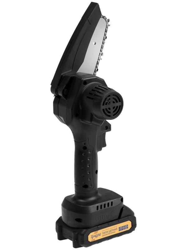 Пила цепная аккумуляторная ТУНДРА, 24 В, 1.2 Ач, Li-ion, 4