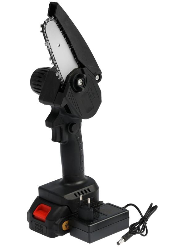 Пила цепная аккумуляторная ТУНДРА, 24 В, 1.2 Ач, Li-ion, 4