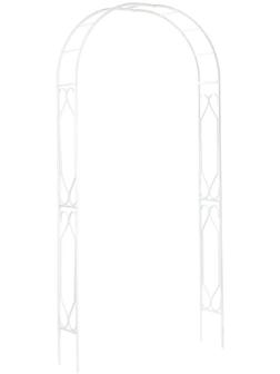 Арка садовая, разборная, 240 × 110 × 20 см, металл, белая, «Ромб-2»