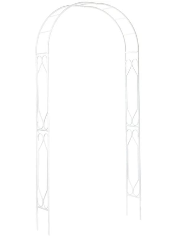 Арка садовая, разборная, 240 × 110 × 20 см, металл, белая, «Ромб-2»