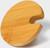 Крышка для ёмкостей Доляна, d=5,5 см, с ручкой, бамбук