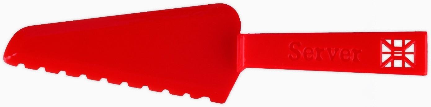 Свечи в торт в наборе с лопаткой для торта «С Днём Рождения», красная лопатка, 17 х 27,7 см