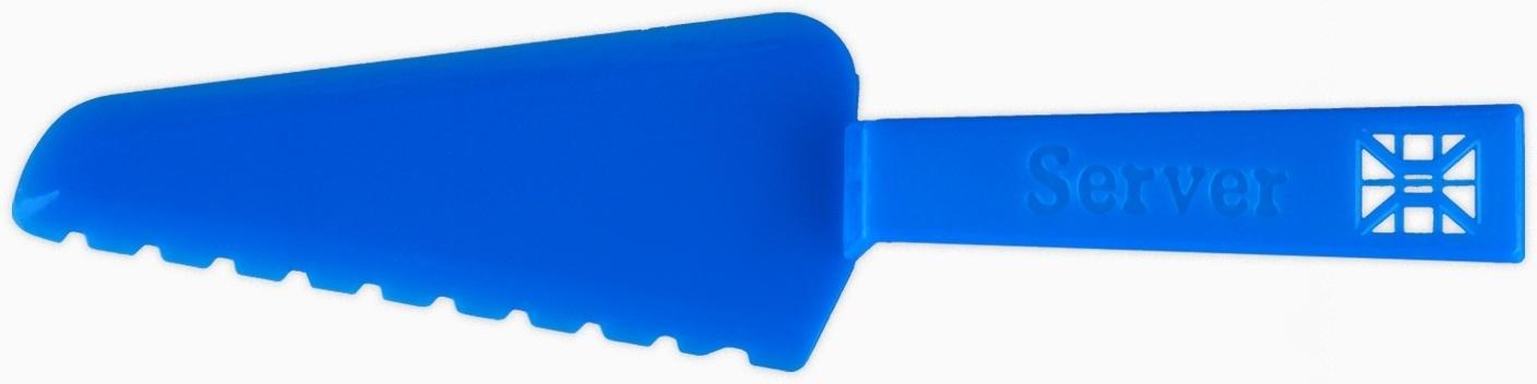 Свечи в торт в наборе с лопаткой для торта «С Днём Рождения», синяя лопатка,17 х 27,7 см