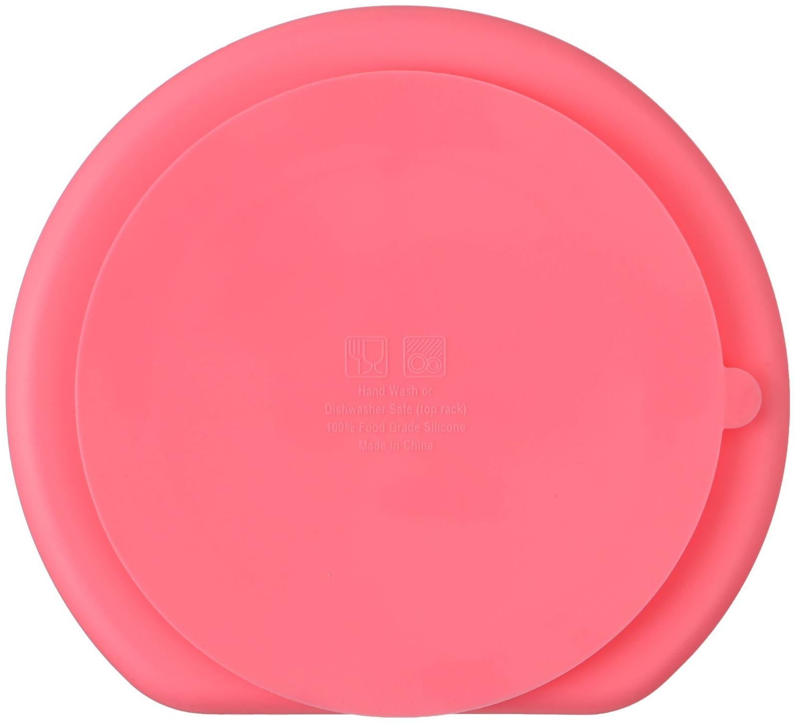 Тарелка детская 3 секции, Крошка Я, 20,5х19х3, розовый