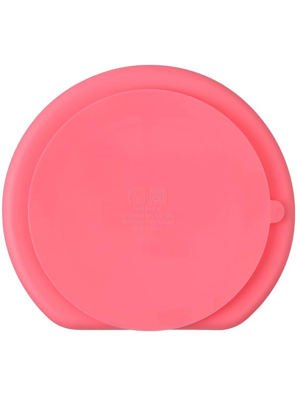 Тарелка детская 3 секции, Крошка Я, 20,5х19х3, розовый