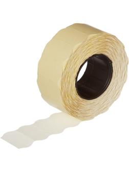 Этикет-лента 22х12 белая волна 1000шт/рул 10рул/уп