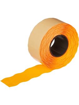 Этикет-лента 26х16 оранж волна 1000шт/рул 10рул/уп