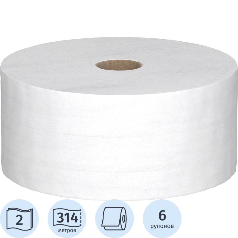 Бумага туалетная д/дисп KK Scott Controll с ЦВ 2х сл бел 314м 6 рул/уп 8569