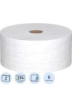 Бумага туалетная д/дисп KK Scott Controll с ЦВ 2х сл бел 314м 6 рул/уп 8569