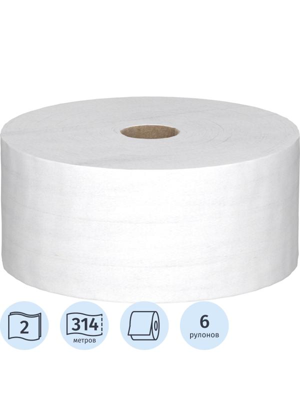 Бумага туалетная д/дисп KK Scott Controll с ЦВ 2х сл бел 314м 6 рул/уп 8569