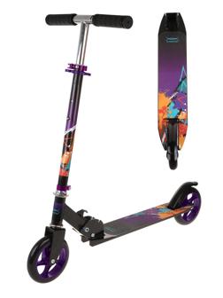 Самокат X-Match Street Art, 145 мм PU, фиолетовый