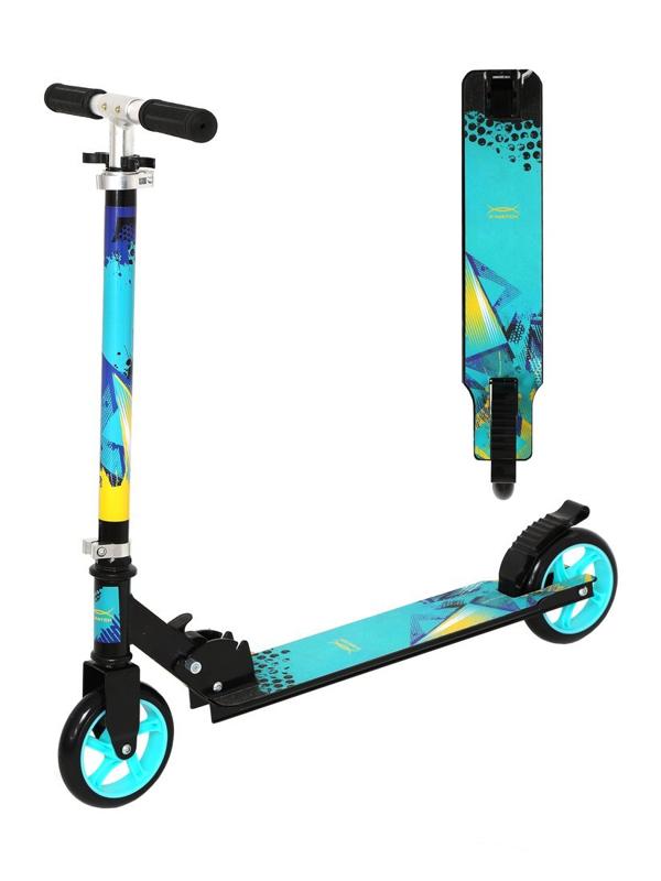 Самокат X-Match Galaxy, 145 мм PU 100% алюм., бирюза