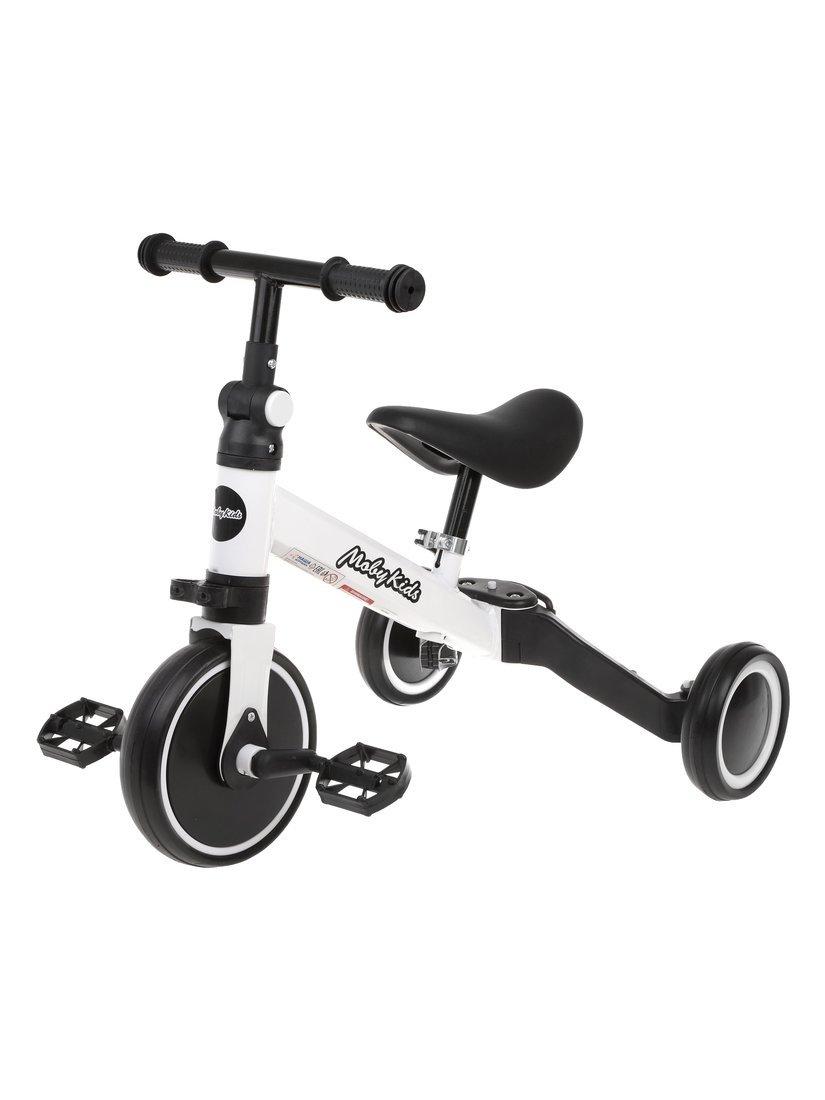 Беговел-велосипед трансформер 2 в 1 Moby Kids SuperJoy, белый