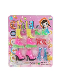 ДЕФЕКТ УПАКОВКИ Набор обуви для кукол 6 пар, блистер