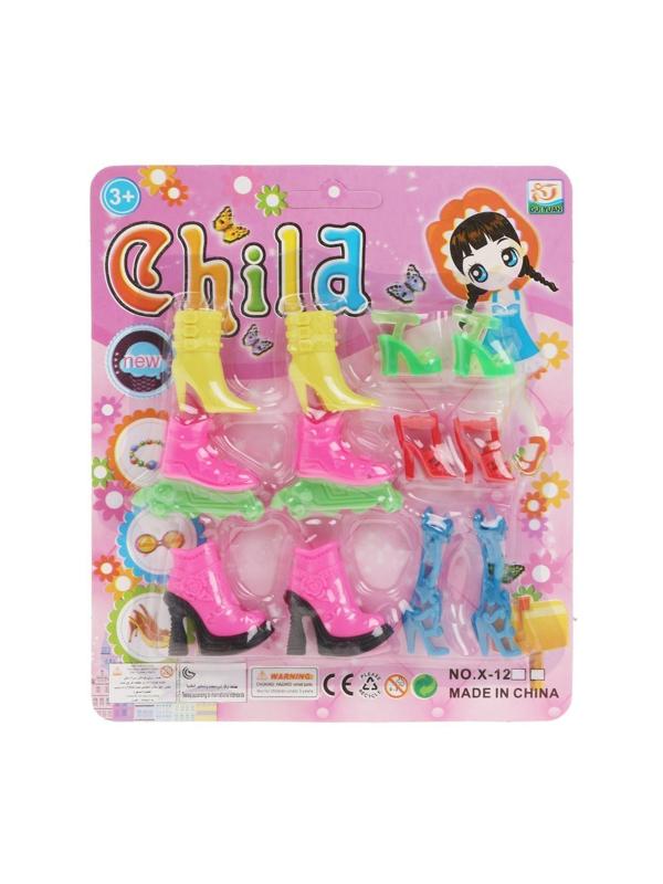 ДЕФЕКТ УПАКОВКИ Набор обуви для кукол 6 пар, блистер