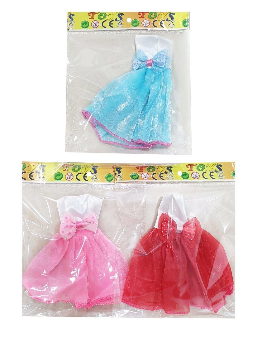 Платье для куклы в ассорт., пакет