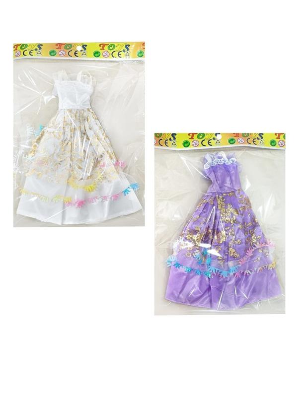 Платье для куклы в ассорт., пакет