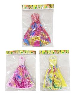 Платье для куклы в ассорт., пакет