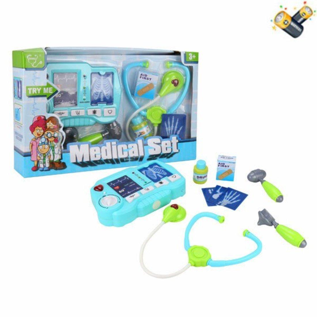 Игр. наб. Доктор, звук, в компл. 9 предметов, эл. пит. ААх3шт. не входят в
комплект