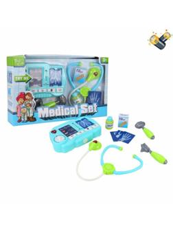 Игр. наб. Доктор, звук, в компл. 9 предметов, эл. пит. ААх3шт. не входят в
комплект