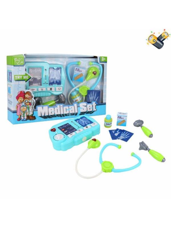 Игр. наб. Доктор, звук, в компл. 9 предметов, эл. пит. ААх3шт. не входят в
комплект