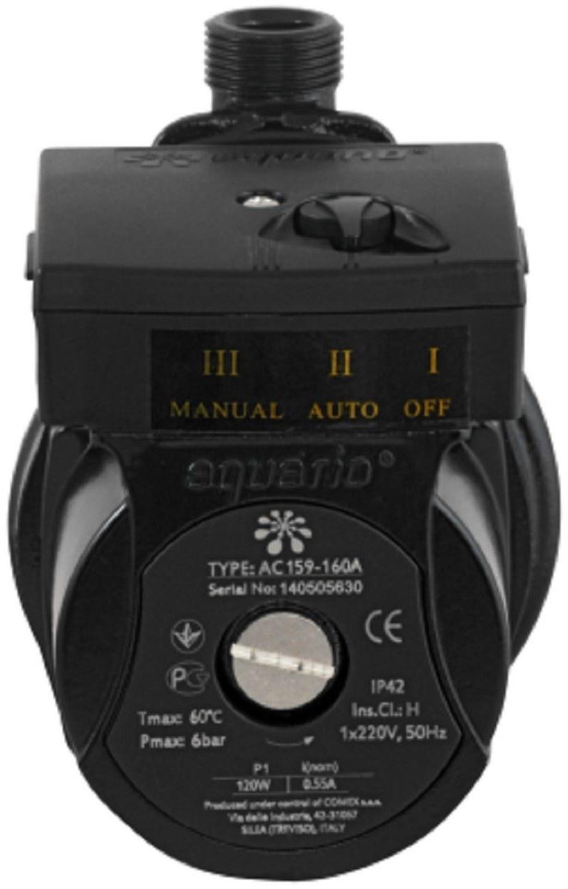 Насос повышения давления Aquario AC 159-160А, 120 Вт, 26 л/мин, напор 9 м