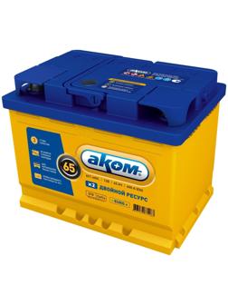 Аккумуляторная батарея АКОМ EFB 65 А/ч - 6 СТ АПЗ, обратная полярность