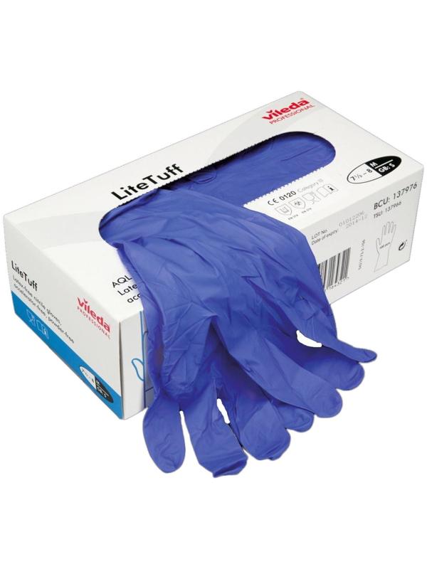 Перчатки для профессиональной уборки «ЛайтТафф», размер L, цвет сиреневый