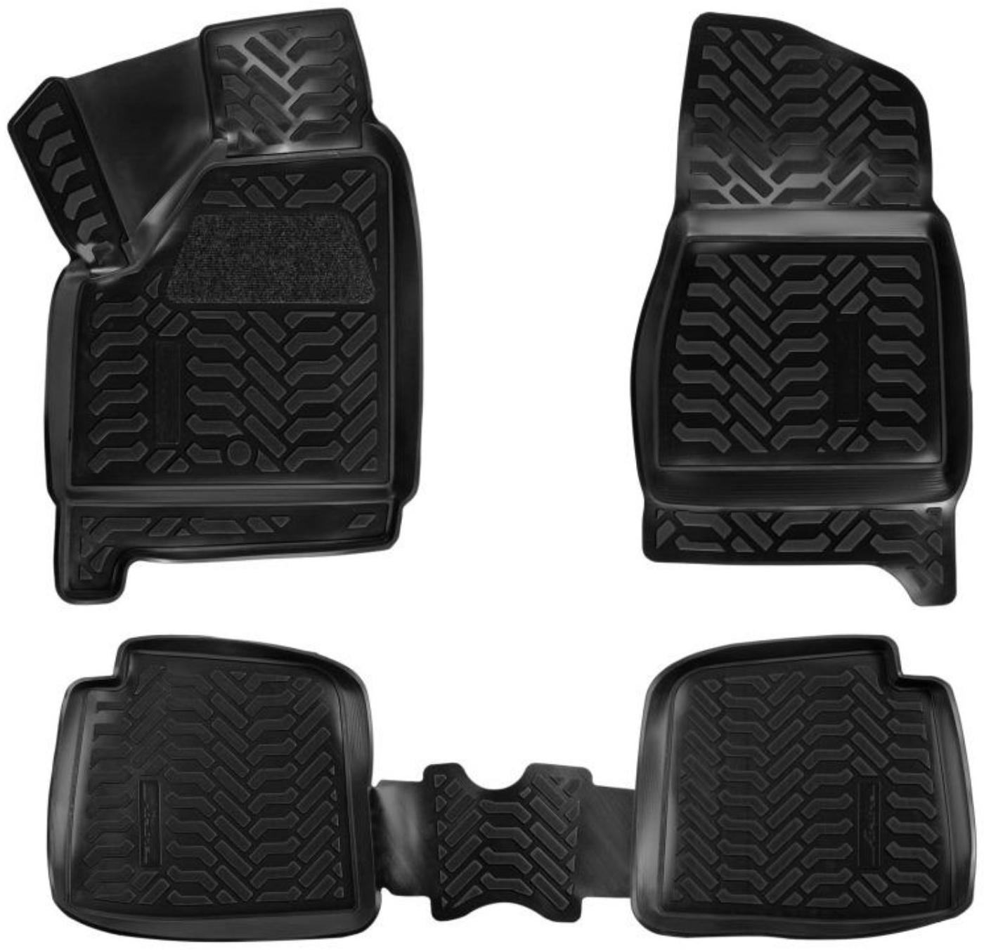 Коврик в салон Airline ACM-PS-13, ВАЗ 2131 Нива 5 дверей, высокий борт, полимерные, набор 4 шт.