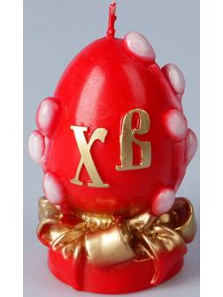 Декоративная свеча «Пасхальное яйцо с вербой» малая