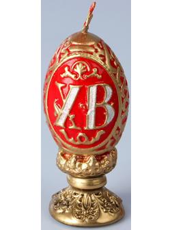 Декоративная свеча «Пасхальное яйцо резное»