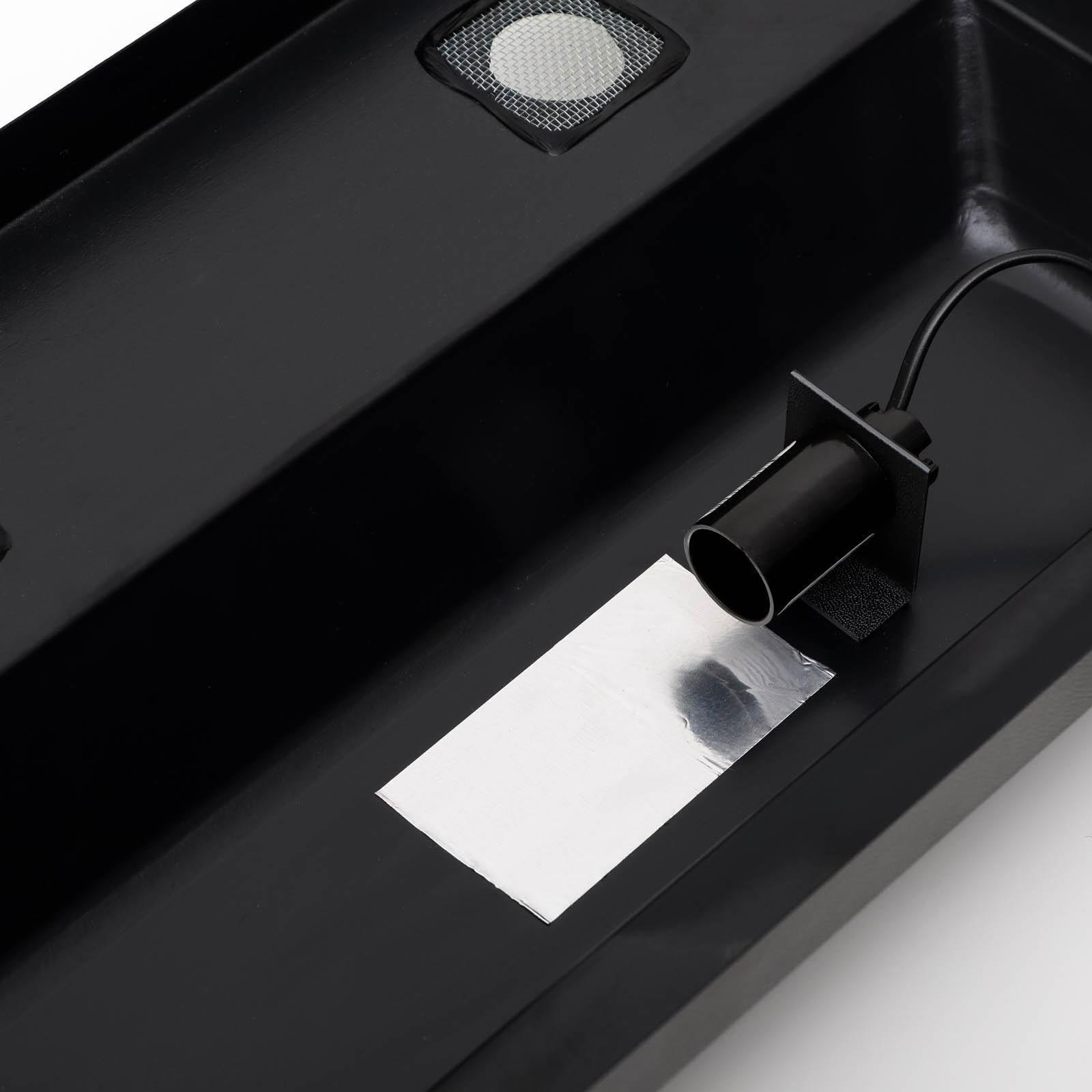 Террариум 37 л, с крышкой, черный