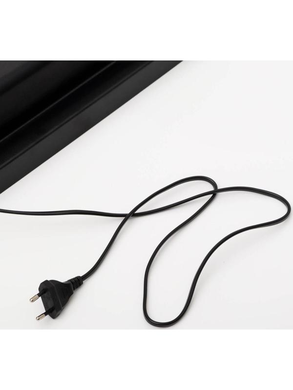 Террариум 37 л, с крышкой, черный