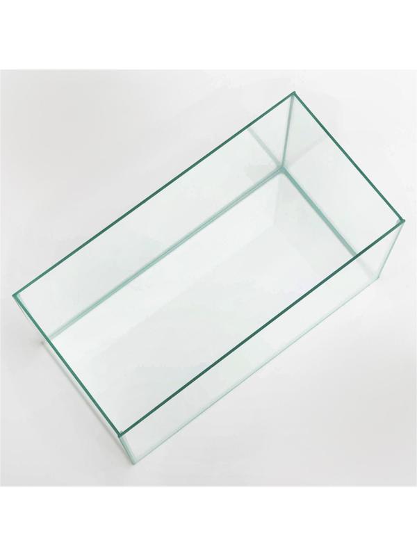 Террариум 37 л, с крышкой, черный