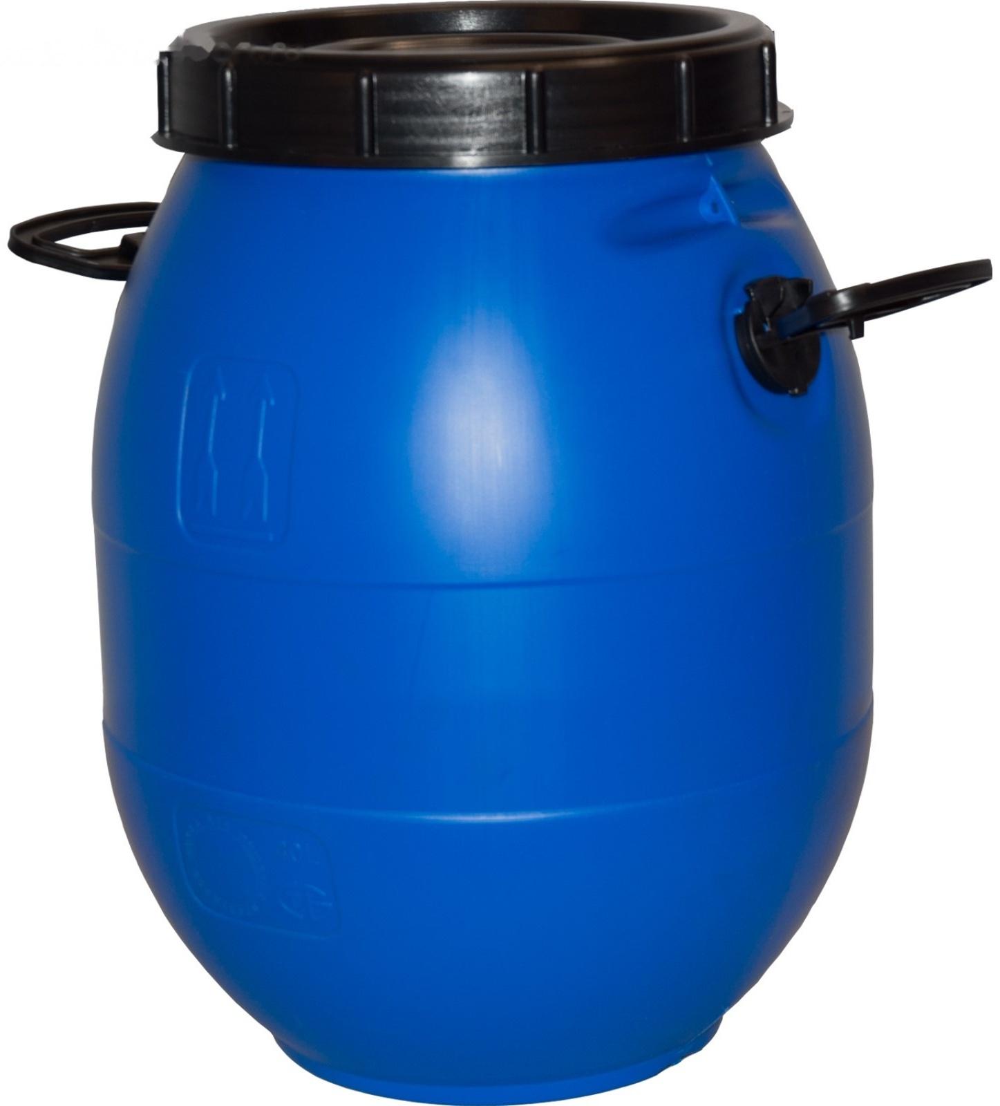 Бочка п/э 40л с винтовой крышкой синяя