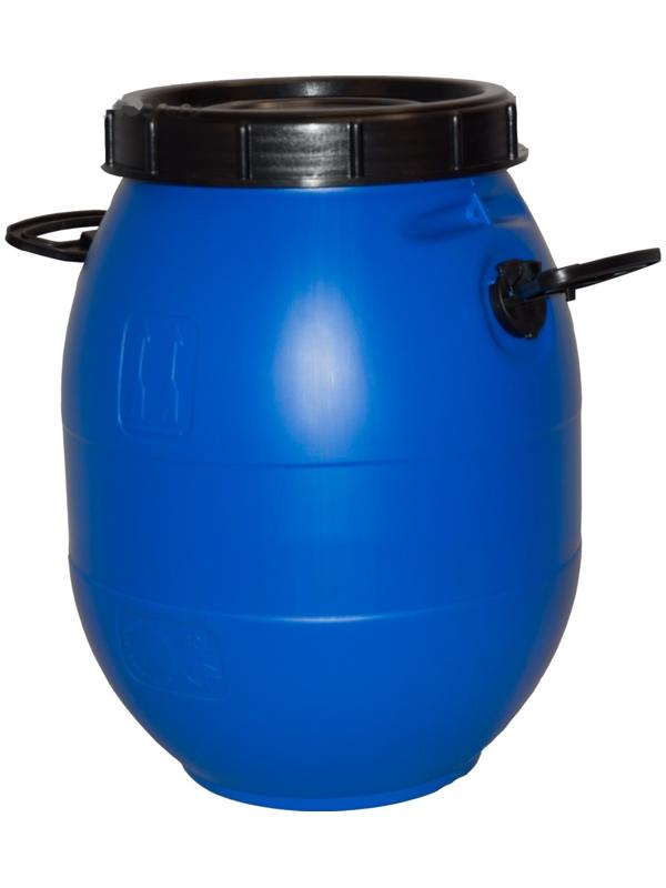 Бочка п/э 40л с винтовой крышкой синяя